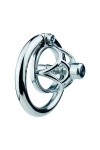 Chastity / CockLock Metal chastity cage with Hexy urethra plug 3 x 3.3cm
