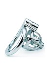 Chastity / CockLock Metal chastity cage with Hexy urethra plug 3 x 3.3cm