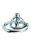 Chastity / CockLock Metal chastity cage with Hexy urethra plug 3 x 3.3cm