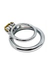 Chastity, Cock Bondage / CockLock Double Metal Penis Ring Duo Rings 37mm