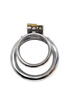 Chastity, Cock Bondage / CockLock Double Metal Penis Ring Duo Rings 37mm