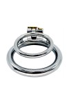 Chastity, Cock Bondage / CockLock Double Metal Penis Ring Duo Rings 37mm