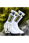 Zoknik / SneakFreaxx Sneak Woof Puppy zokni - fehér
