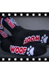 Zoknik / SneakFreaxx Sneak Woof Puppy zokni - fekete