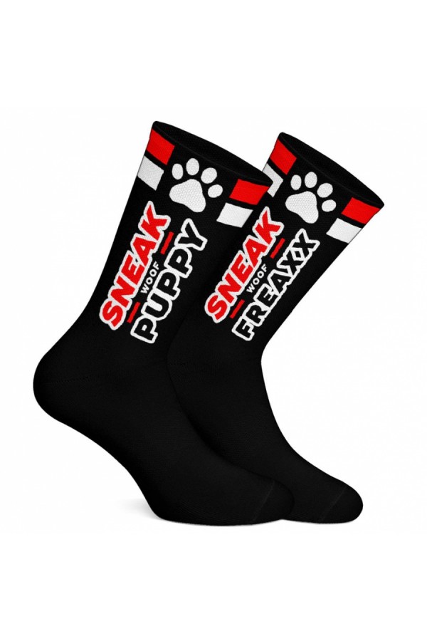 Socks / SneakFreaxx Woof Puppy Socks Black
