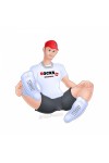 Socks / SneakFreaxx Short socks WOOF PUPPY White