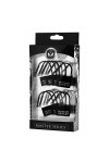 Chastity / Master Series 10 Spare Plastic Locks - black