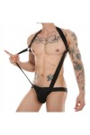 Singlet / NoGenderWear Jock Suspensor Elastic Harness Black