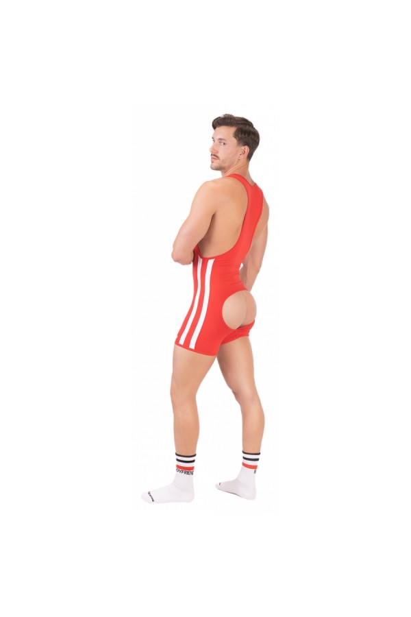 Singlet / Barcode Berlin DASTIN Backless Singlet Red