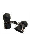 Wrist Restraints / Mister B Lockable Bondage Mittens Black Black