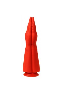 Fist dildók / MK Toys Dupla kéz tapadókoronggal - piros