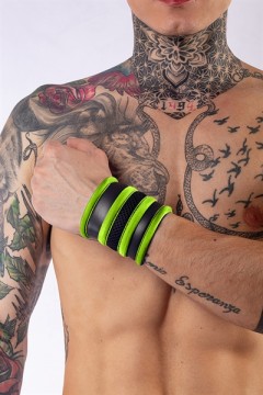 Pénztárcák és táskák / Mister B Neoprene csuklópénztárca fekete neonzöld