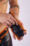 Pénztárcák és táskák / Mister B Neoprene csuklópénztárca fekete narancs