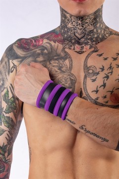 Wallets and Bags / Mister B Neoprene Wrist Wallet Black Purple
