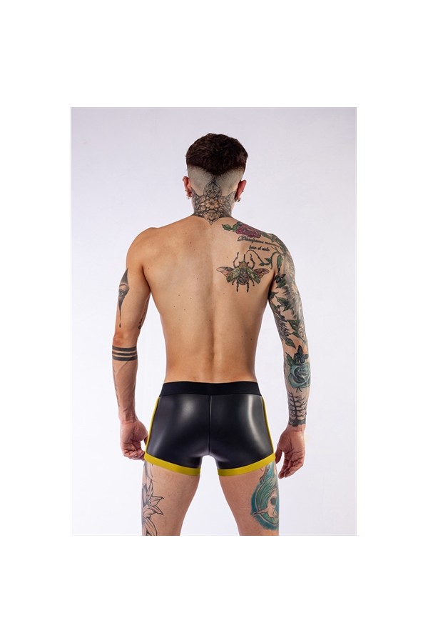 Shorts / Mister B Neoprene Pouch Shorts Black Yellow