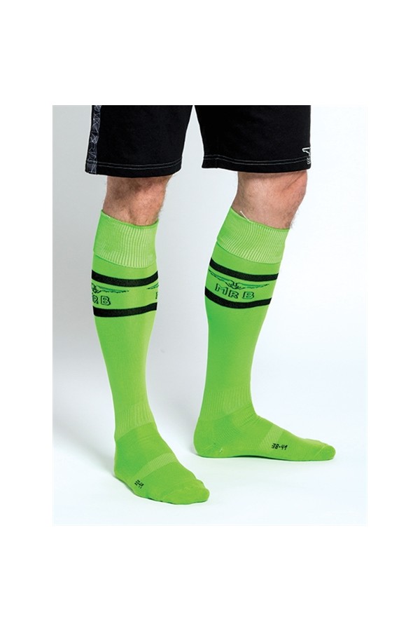 Socks / Mister B URBAN Football Socks with Pocket Neon Green
