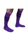 Socks / Mister B URBAN Football Socks with Pocket Purple Black