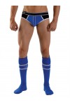 Socks / Mister B URBAN Football Socks with Pocket Black Blue