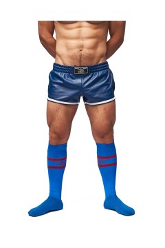 Socks / Mister B URBAN Football Socks with Pocket Blue Red