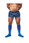 Socks / Mister B URBAN Football Socks with Pocket Blue Red