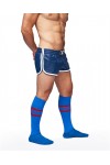 Socks / Mister B URBAN Football Socks with Pocket Blue Red
