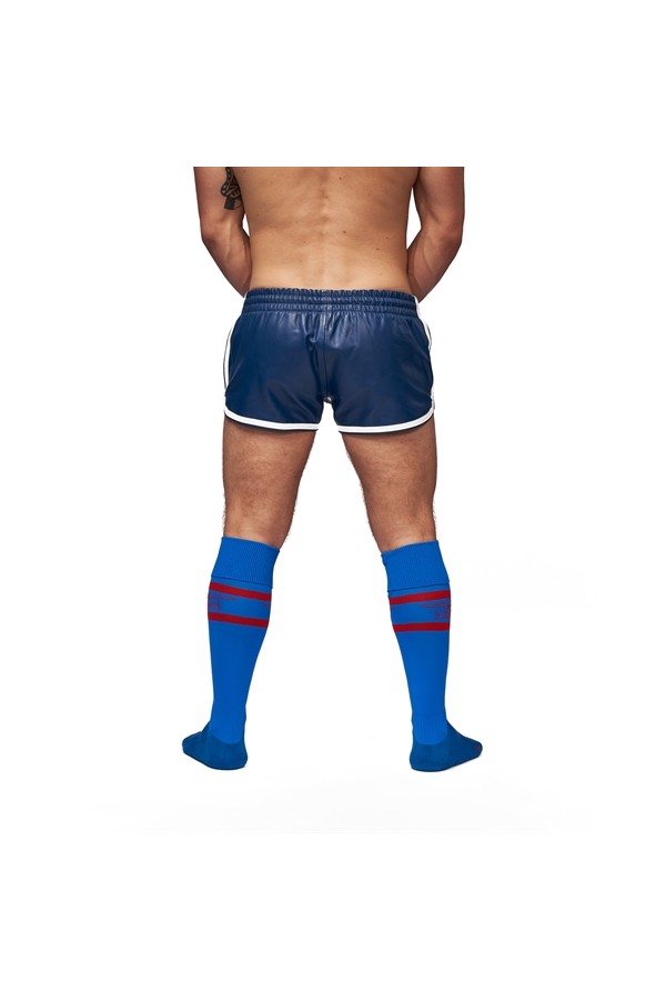 Socks / Mister B URBAN Football Socks with Pocket Blue Red