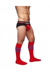 Socks / Mister B URBAN Football Socks with Pocket Red Blue