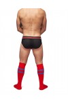 Socks / Mister B URBAN Football Socks with Pocket Red Blue