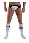 Socks / Mister B URBAN Football Socks with Pocket White Black