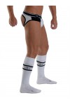 Socks / Mister B URBAN Football Socks with Pocket White Black