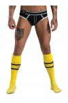 Socks / Mister B URBAN Football Socks with Pocket Yellow Black