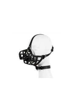 Szájpeckek, Fej harnessek / Kinky Puppy Szájkosár szájpecekkel fekete