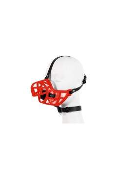 Szájpeckek, Fej harnessek / Kinky Puppy Szájkosár szájpecekkel piros