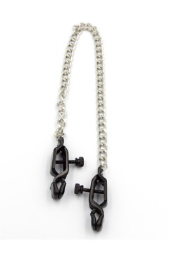Tit Clamps / Mister B Battery Clamps Adjustable with Chain Black