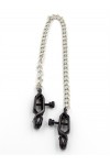 Tit Clamps / Mister B Battery Clamps Adjustable with Chain Black