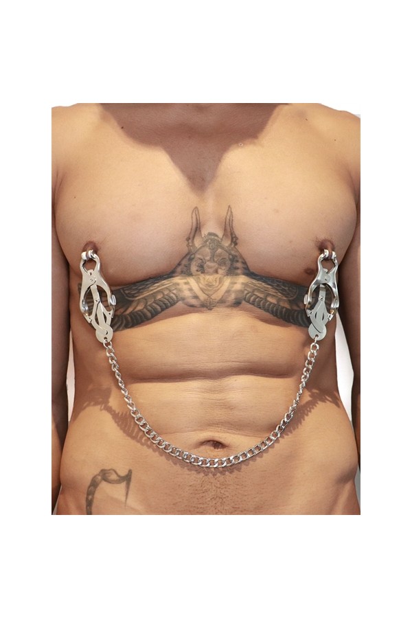 Tit Clamps / Mister B Japanese Clover Clamps with Chain