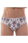 Fürdőnadrágok / Barcode Berlin Fetish Dog Swimsuit White