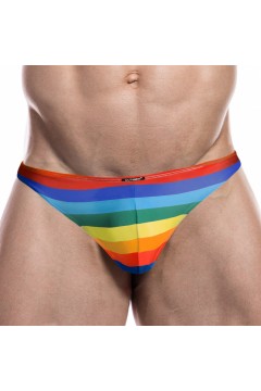 Gifts and Pride, Jocks and Underwear / CUT4MEN Thong Classic Rainbow