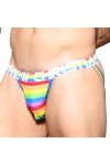 Gifts and Pride, Jocks and Underwear / Andrew Christian Pride Stripe Jock Almost Naked