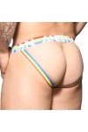 Gifts and Pride, Jocks and Underwear / Andrew Christian Pride Stripe Jock Almost Naked