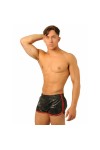 Shorts / MK Toys Fist leather shorts Black-Red