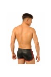 Shorts / MK Toys Fist leather shorts Black-Red