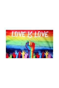 Flags / Pride Peace Love is Love flag