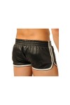 Shorts / MK Toys Fist leather shorts Black-White