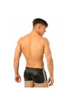 Shorts / MK Toys Fist leather shorts Black-White