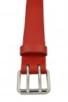 Belts / Mister B Leather Belt 5 cm Double Thorn Red