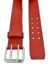 Belts / Mister B Leather Belt 5 cm Double Thorn Red
