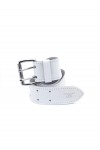 Belts / Mister B Leather Belt White 5 cm