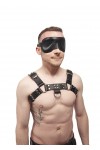 Blindfolds / Mister B Lockable Premium Leather Blindfold