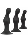 Butt Plugs / CaleXtics Silicone Ripple Kit Black